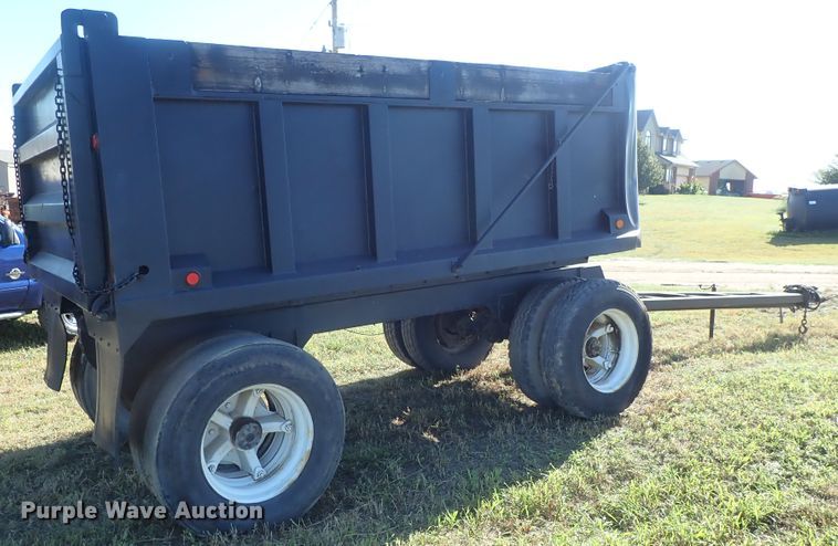 image for item DB7699 1993 shop built end dump pup trailer
