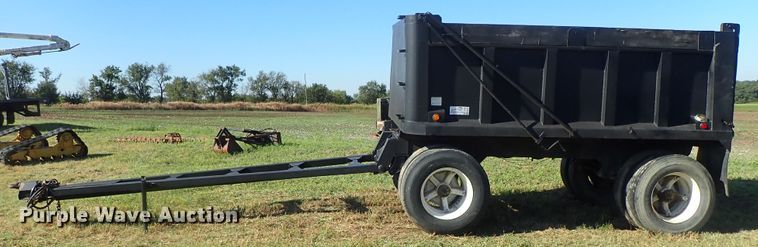 image for item DB7699 1993 shop built end dump pup trailer