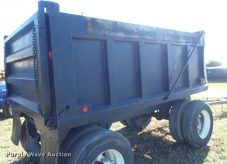 image for item DB7699 1993 shop built end dump pup trailer