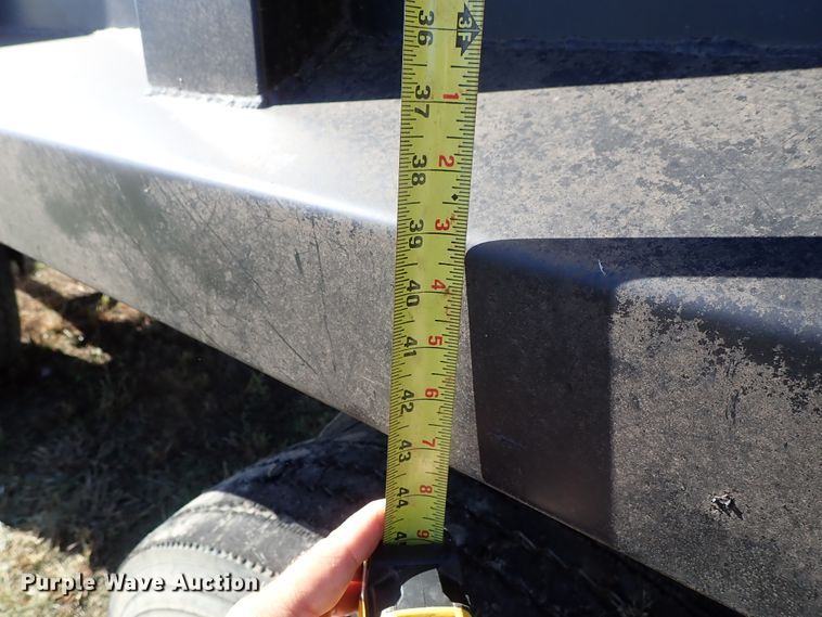 image for item DB7699 1993 shop built end dump pup trailer