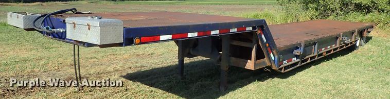 image for item DB7704 1978 Landoll drop tilt deck equipment trailer