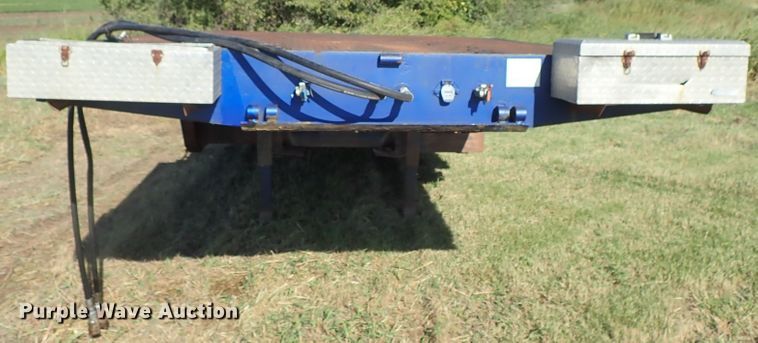 image for item DB7704 1978 Landoll drop tilt deck equipment trailer