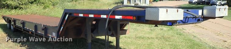 image for item DB7704 1978 Landoll drop tilt deck equipment trailer