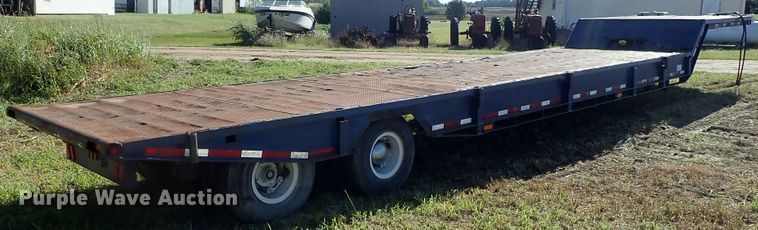 image for item DB7704 1978 Landoll drop tilt deck equipment trailer