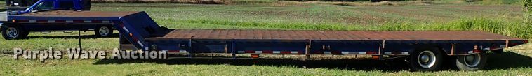 image for item DB7704 1978 Landoll drop tilt deck equipment trailer