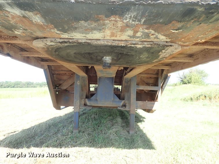 image for item DB7704 1978 Landoll drop tilt deck equipment trailer