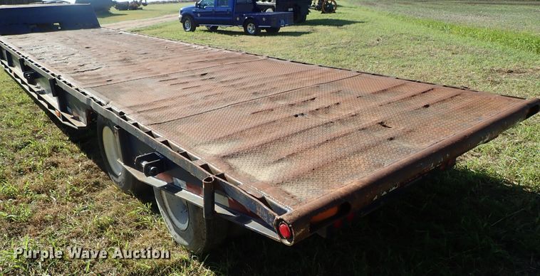 image for item DB7704 1978 Landoll drop tilt deck equipment trailer