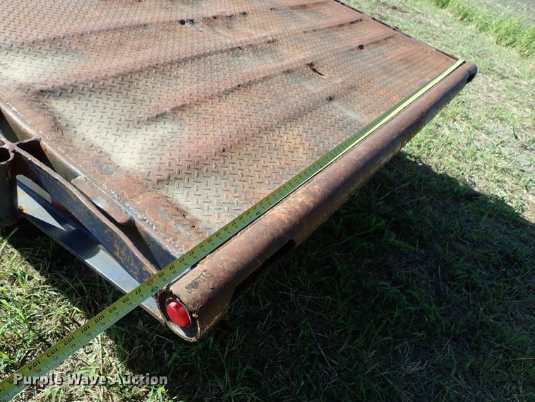 image for item DB7704 1978 Landoll drop tilt deck equipment trailer