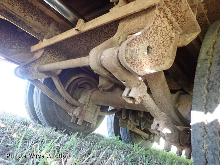 image for item DB7704 1978 Landoll drop tilt deck equipment trailer