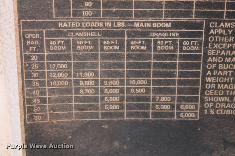 image for item DD4985 1969 P & H 645TC crane