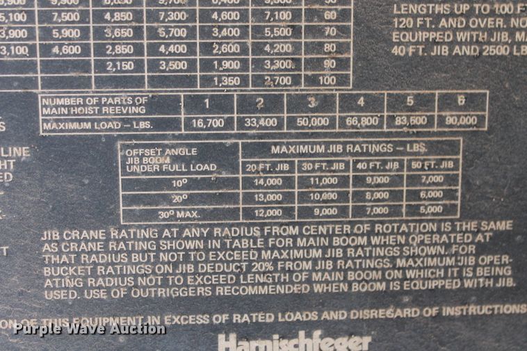 image for item DD4985 1969 P & H 645TC crane