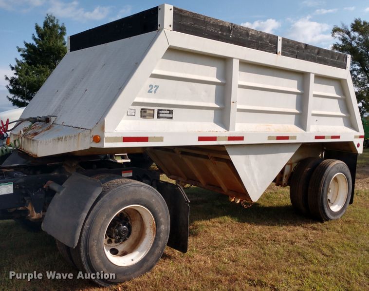 image for item DD7112 1987 Lode bottom dump trailer
