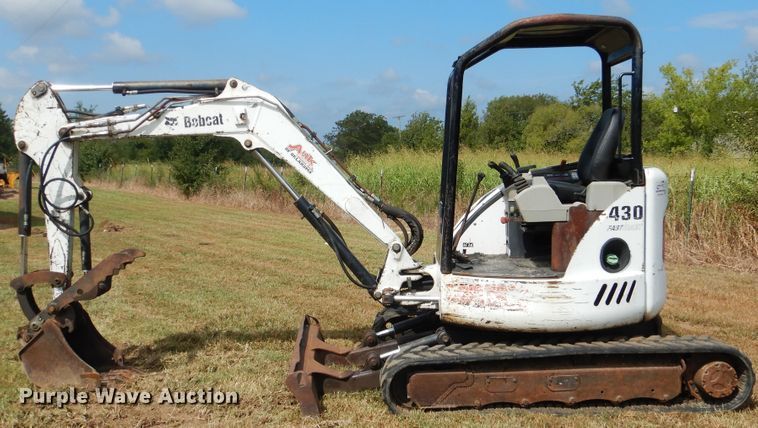 image for item DE4021 2005 Bobcat 430 mini excavator