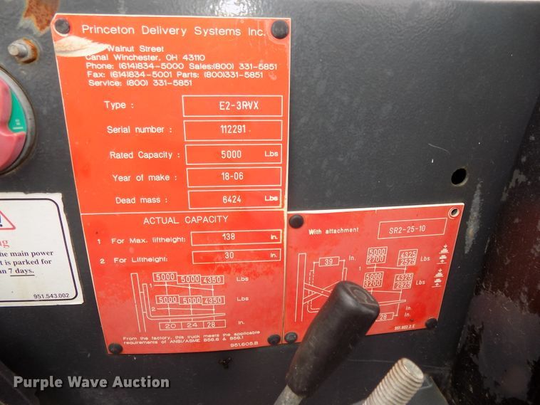 image for item DG2457 2006 Princeton E2-3RVX piggyback forklift