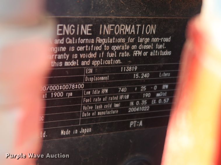 image for item DG4221 2005 Komatsu D155AX-5 dozer