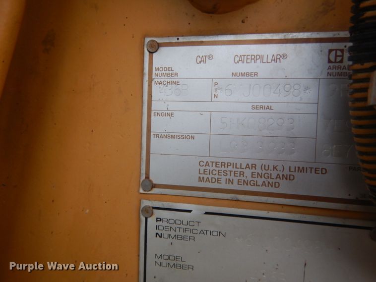 image for item DG5844 1993 Caterpillar 436B backhoe