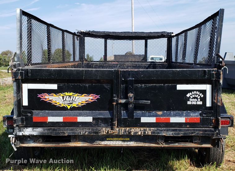 image for item DG7649 2016 H&H dump trailer