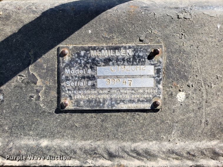 image for item DG7662 Mcmillen C1920H2 skid steer auger