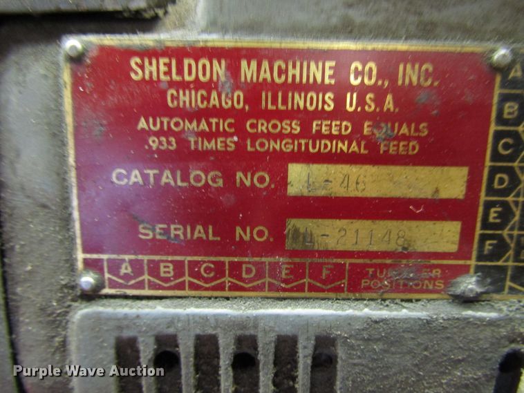 image for item DG8224 Sheldon lathe