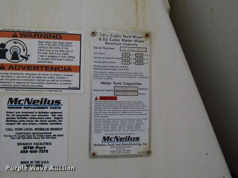 image for item DG8230 2001 Sterling L-Line ready mix truck