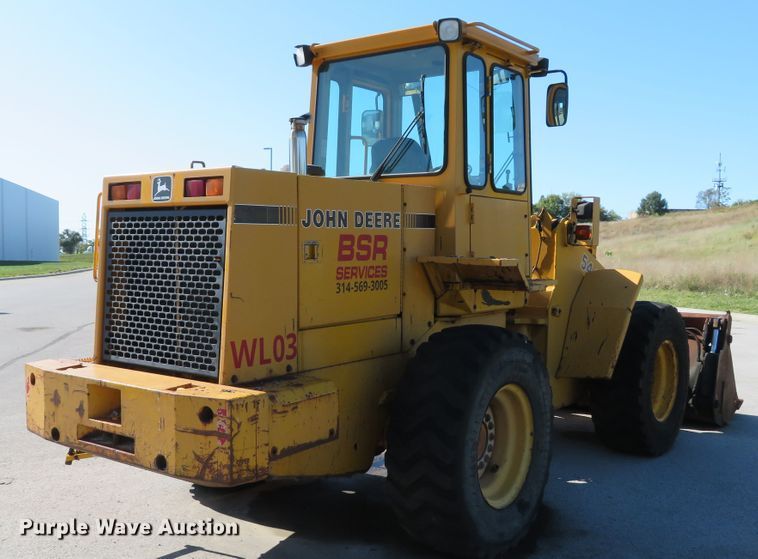image for item DH1613 1991 John Deere 544E wheel loader