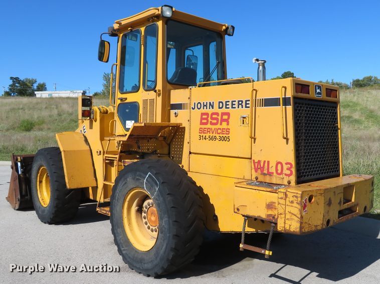 image for item DH1613 1991 John Deere 544E wheel loader