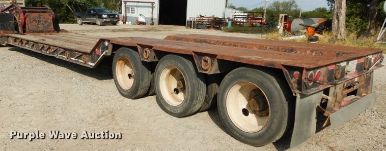 image for item DH2598 1994 Dyna Weld lowboy equipment trailer