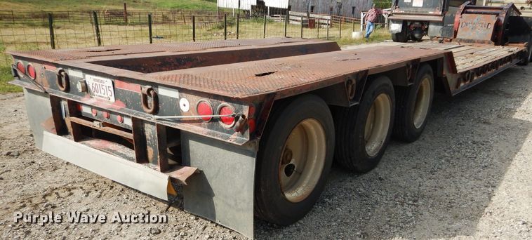 image for item DH2598 1994 Dyna Weld lowboy equipment trailer