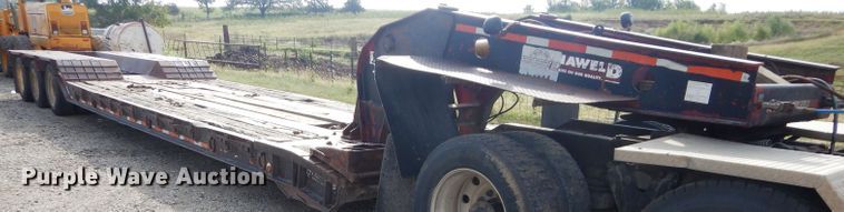 image for item DH2598 1994 Dyna Weld lowboy equipment trailer