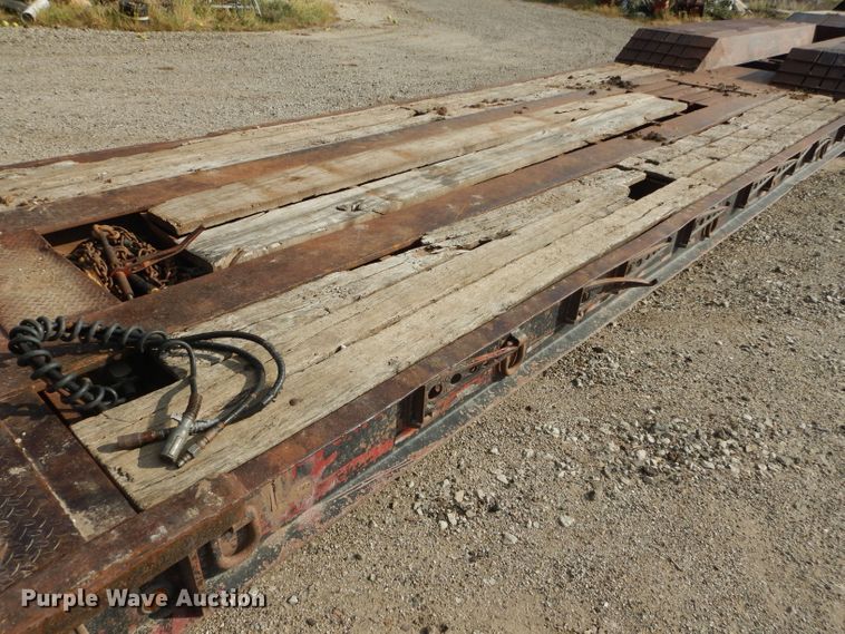 image for item DH2598 1994 Dyna Weld lowboy equipment trailer