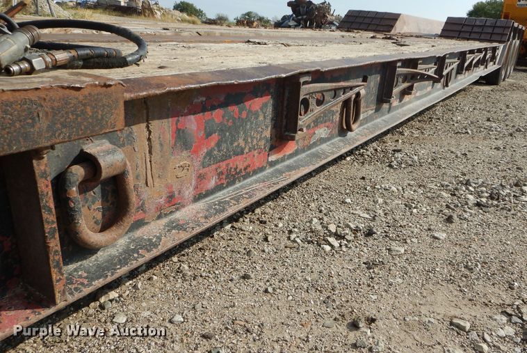 image for item DH2598 1994 Dyna Weld lowboy equipment trailer