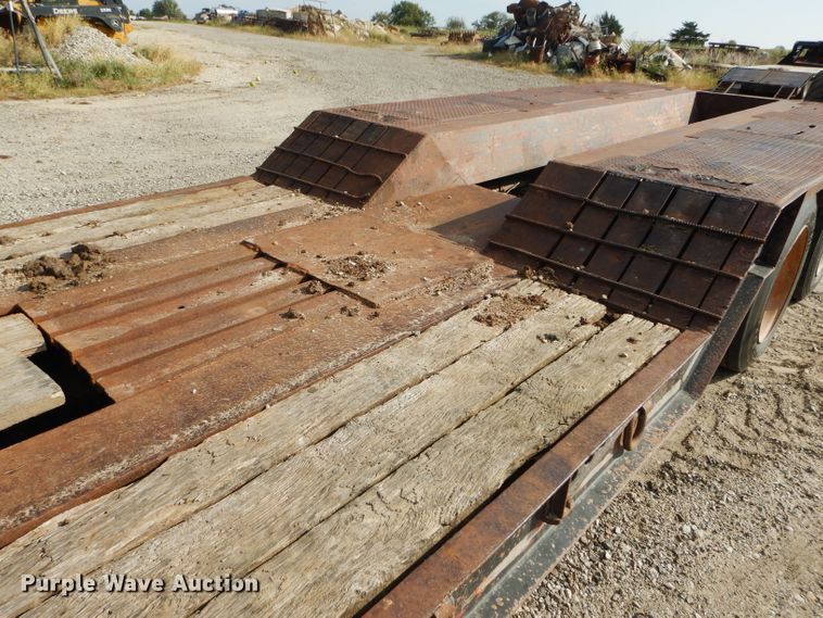 image for item DH2598 1994 Dyna Weld lowboy equipment trailer