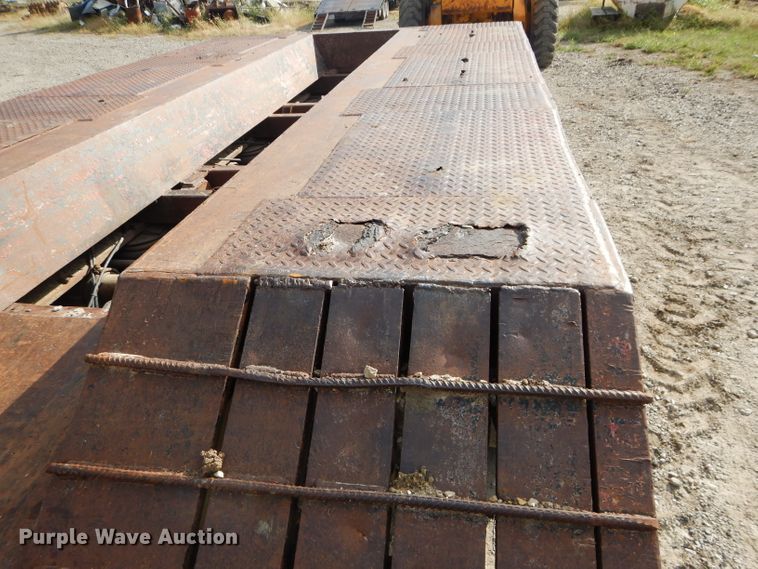 image for item DH2598 1994 Dyna Weld lowboy equipment trailer