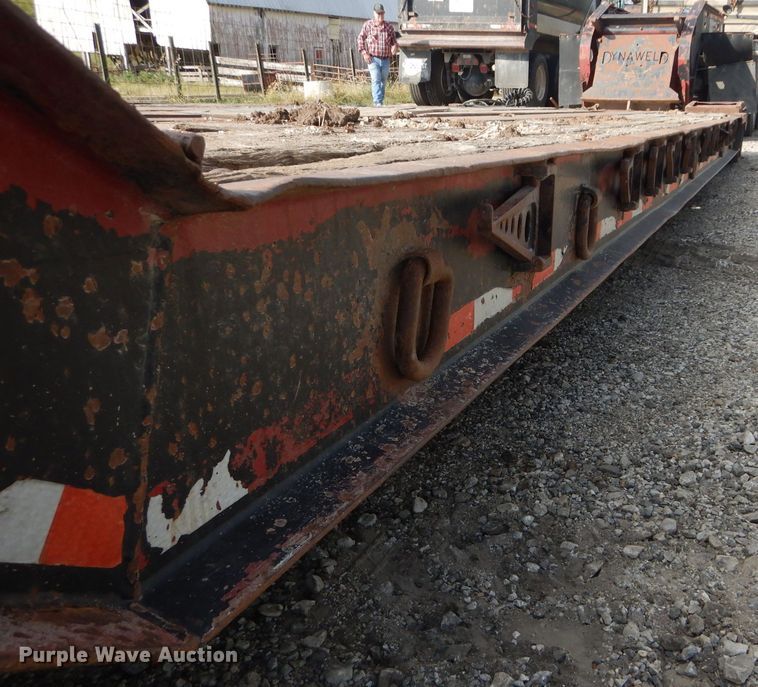 image for item DH2598 1994 Dyna Weld lowboy equipment trailer