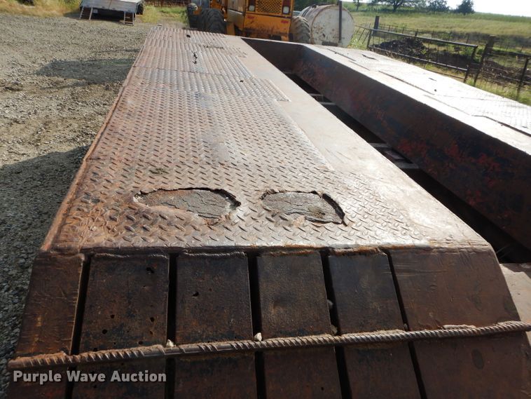 image for item DH2598 1994 Dyna Weld lowboy equipment trailer