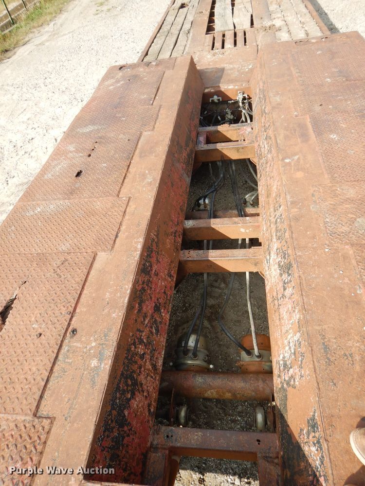image for item DH2598 1994 Dyna Weld lowboy equipment trailer