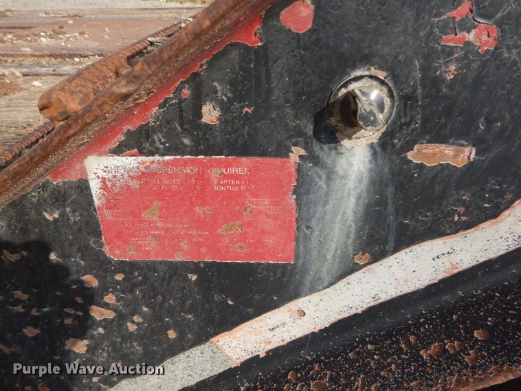 image for item DH2598 1994 Dyna Weld lowboy equipment trailer