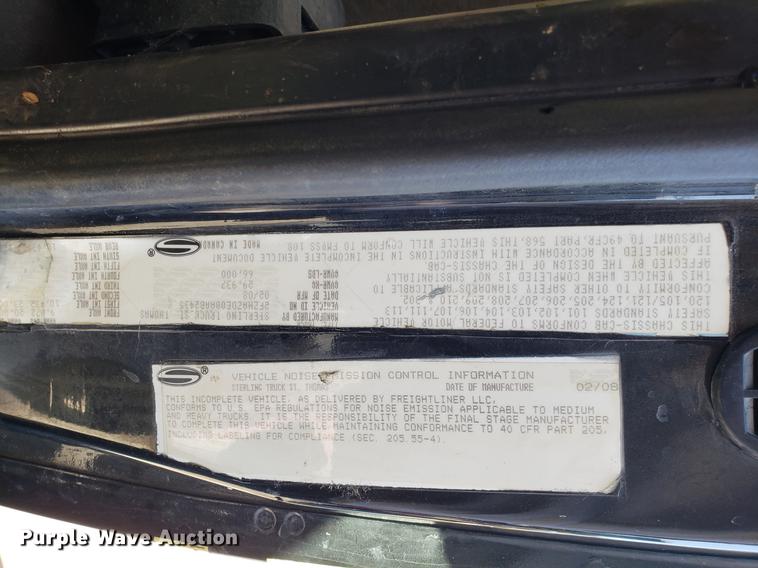 image for item DH2864 2008 Sterling L-Line vacuum truck