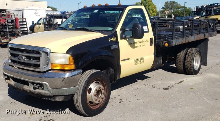 image for item DH2867 2001 Ford F550 Super Duty flat dump bed truck