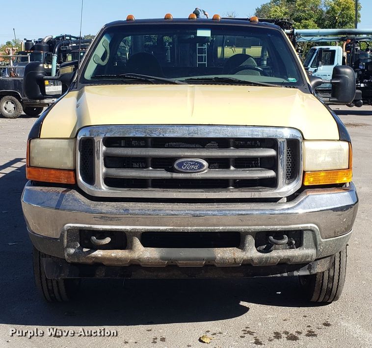 image for item DH2867 2001 Ford F550 Super Duty flat dump bed truck