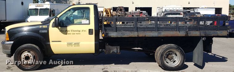 image for item DH2867 2001 Ford F550 Super Duty flat dump bed truck