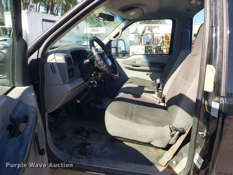 image for item DH2867 2001 Ford F550 Super Duty flat dump bed truck