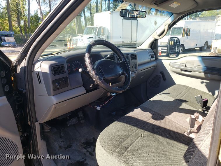 image for item DH2867 2001 Ford F550 Super Duty flat dump bed truck