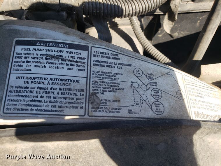 image for item DH2867 2001 Ford F550 Super Duty flat dump bed truck