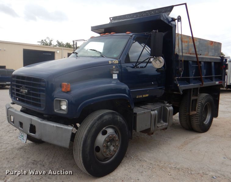 image for item DH5288 1997 Chevrolet C7500 dump truck