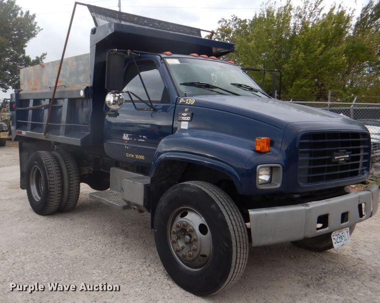 image for item DH5288 1997 Chevrolet C7500 dump truck