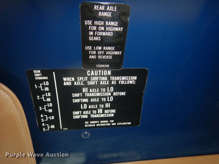 image for item DH5288 1997 Chevrolet C7500 dump truck