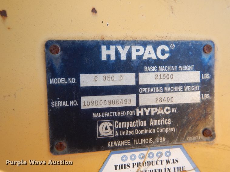 image for item DH6170 Hypac C350D double drum roller