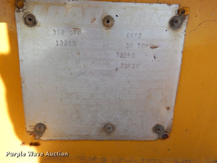 image for item DH6171 1977 Load King 302DFP equipment trailer