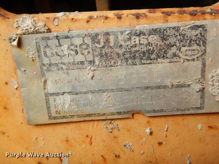 image for item DH6181 1988 Case 1835C skid steer